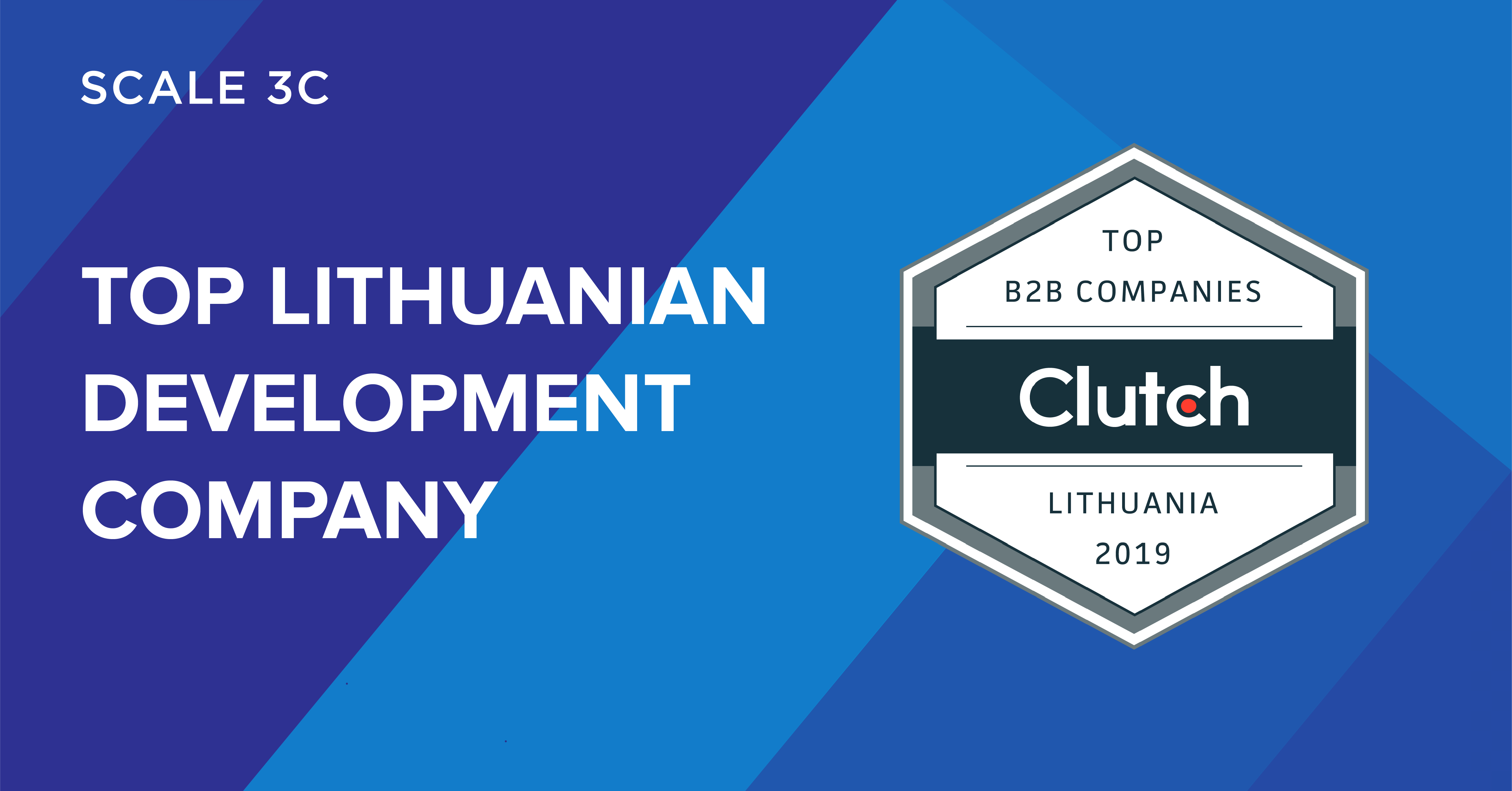 Clutch names Scale3C a Top development company in Lithuania
